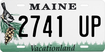 ME license plate 2741UP