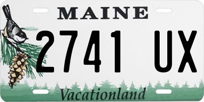 ME license plate 2741UX