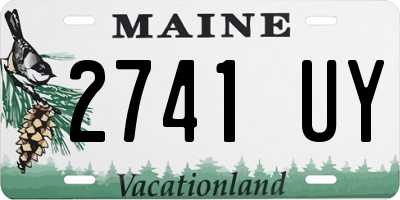 ME license plate 2741UY