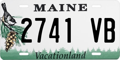 ME license plate 2741VB