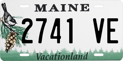 ME license plate 2741VE