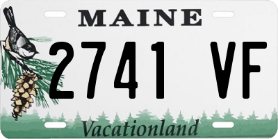 ME license plate 2741VF