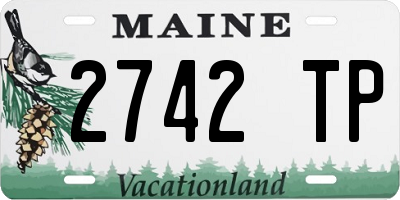 ME license plate 2742TP