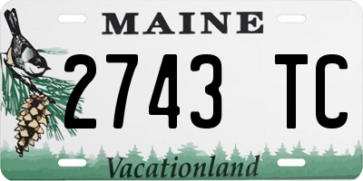 ME license plate 2743TC