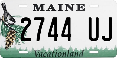 ME license plate 2744UJ