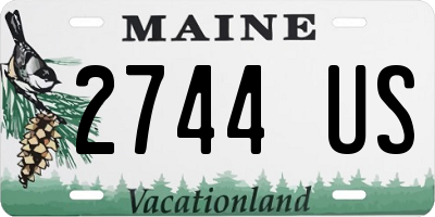ME license plate 2744US