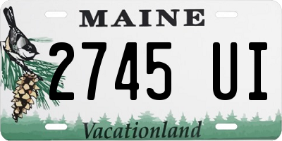 ME license plate 2745UI