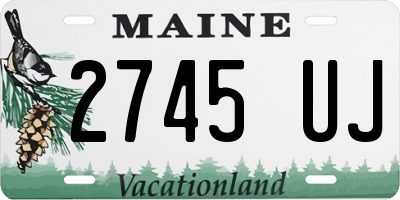 ME license plate 2745UJ