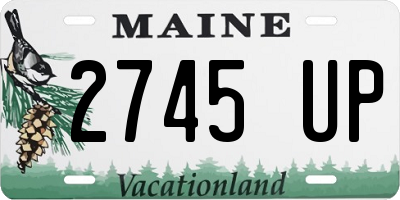 ME license plate 2745UP