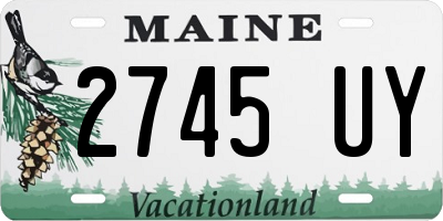 ME license plate 2745UY