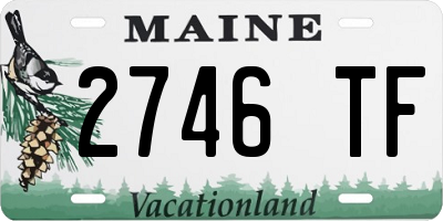 ME license plate 2746TF