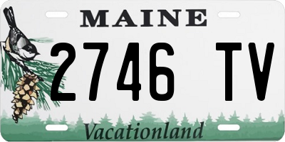 ME license plate 2746TV