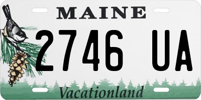 ME license plate 2746UA