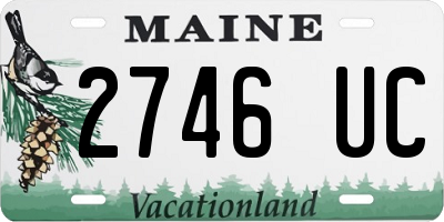 ME license plate 2746UC