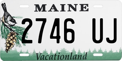 ME license plate 2746UJ