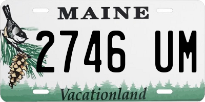 ME license plate 2746UM