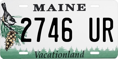 ME license plate 2746UR