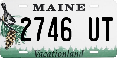ME license plate 2746UT