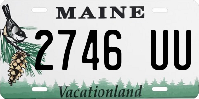 ME license plate 2746UU