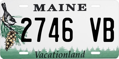 ME license plate 2746VB