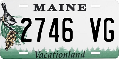 ME license plate 2746VG