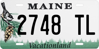 ME license plate 2748TL