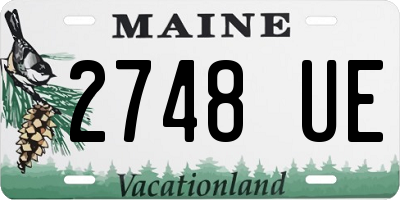 ME license plate 2748UE
