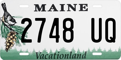 ME license plate 2748UQ