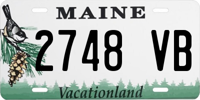 ME license plate 2748VB