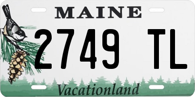 ME license plate 2749TL