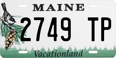 ME license plate 2749TP