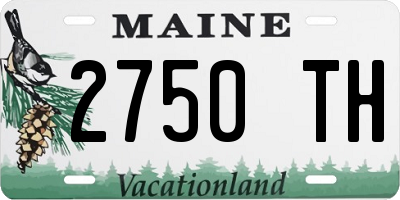 ME license plate 2750TH