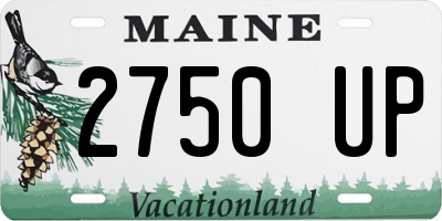 ME license plate 2750UP