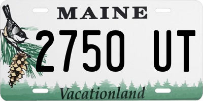 ME license plate 2750UT