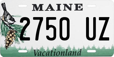 ME license plate 2750UZ