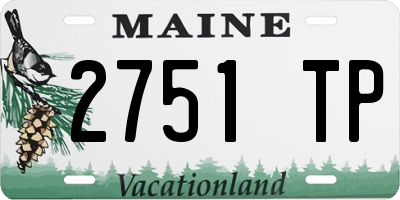 ME license plate 2751TP