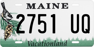 ME license plate 2751UQ