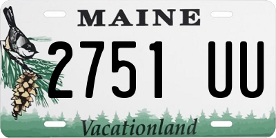 ME license plate 2751UU