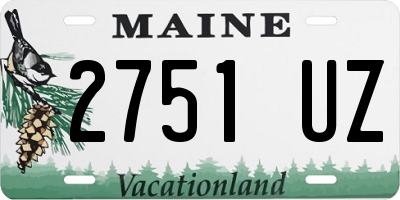 ME license plate 2751UZ