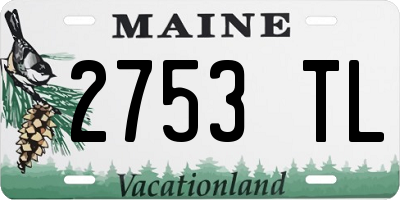 ME license plate 2753TL