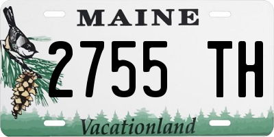 ME license plate 2755TH