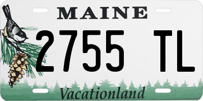 ME license plate 2755TL