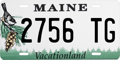 ME license plate 2756TG