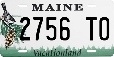 ME license plate 2756TO