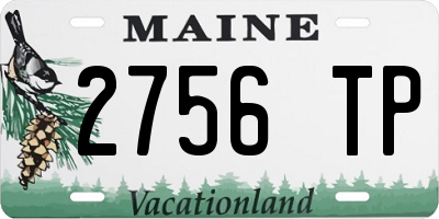ME license plate 2756TP