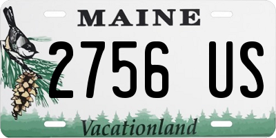 ME license plate 2756US