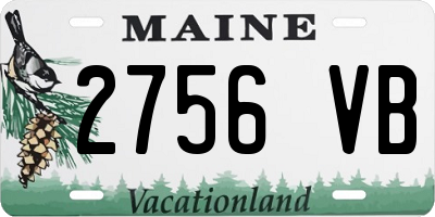 ME license plate 2756VB