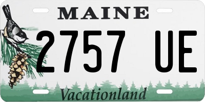 ME license plate 2757UE