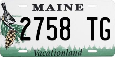 ME license plate 2758TG