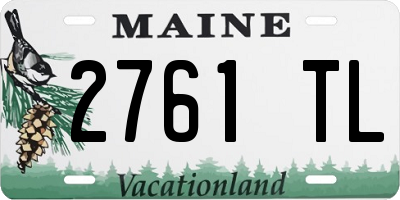 ME license plate 2761TL
